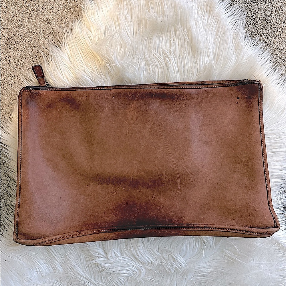 Coach 1970’s Vintage Slim Large Size Clutch made in NYC